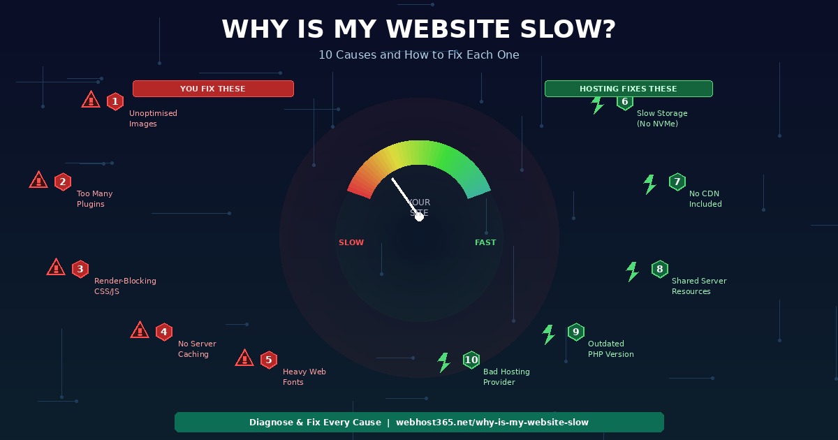 Why Is My Website Slow? 10 Causes and How to Fix Each One - Webhost 365