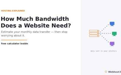 How Much Bandwidth Does a Website Need? (Free Calculator)