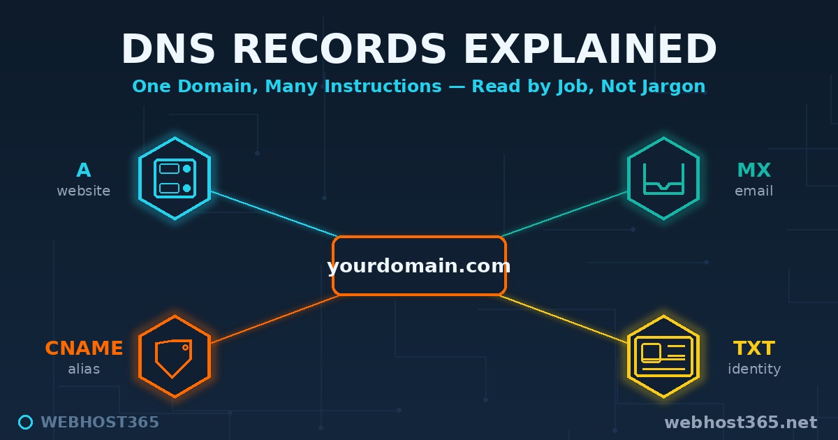 DNS Records Explained: A, CNAME, MX, TXT and More