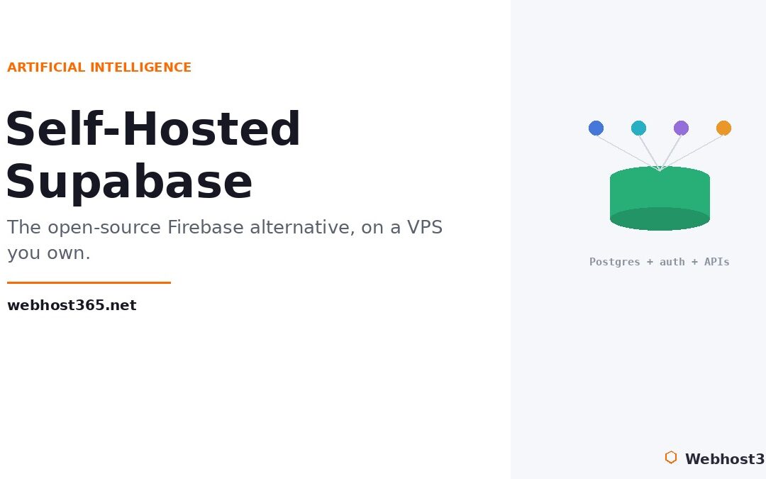 Self-hosted Supabase, the open-source Firebase alternative running on a VPS